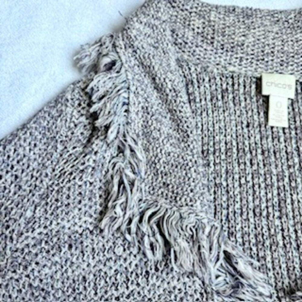 Chico's Lavendar sparkle sweater jacket size 0